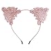 Lucky God 8Pcs Women Lovely Fashion Lace Cat Ears Headband Hair Accessories