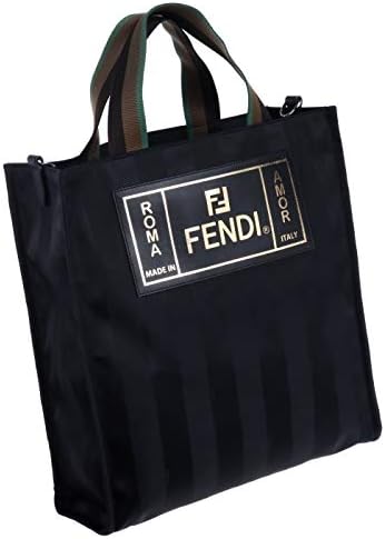 Amazon Fendi フェンディ ロゴ ストライプ キャンバストートバッグ メンズ トートバッグ 7va454 A6fy F0gxn 並行輸入品 Fendi フェンディ トートバッグ