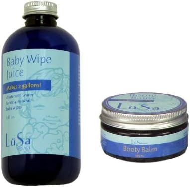 Lusa Organics Baby Wipe Juice with Booty Balm Cream