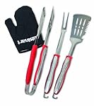 Cuisinart CGS-134 Grilling Tool Set with Grill Glove, Red (3-Piece)