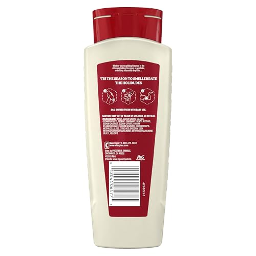 OLD SPICE BODY WASH FOR MEN, HOLIDUDES HOLIDAY EDITION, 24/7 HOLIDAY FRESHNESS, LASTING SCENT AND RICH LATHER, STOCKING STUFFER, LUMBERSNACK WITH FRESH PINE SCENT, 16 OZ