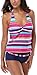 Charmleaks Womens swimsuits for women tankini ladies swimwear tankini padded tankini Size 14