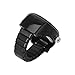 LAYs Ring Watch Finger Quartz Movement Watch Jewelry Gift (Black)