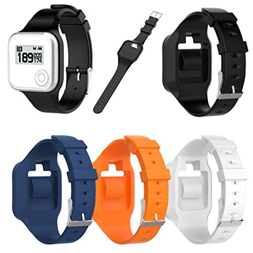 huanban072 Silicone Watch Band Replacement Wrist Strap Wristwatch for GolfBuddy Voice GPS Voice 2 Golf GPS/Rangefinder (White)