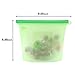 4 Packs Reusable Silicone Food Storage Preservation Bags, SiFREE Cooking Bag for Refrigerator, Microwave Oven, Fruits, Vegetables, Meat
