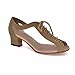 Misu Women's Peep Toe Sandals Latin Salsa Tango Practice Ballroom Dance Shoes With 1.8