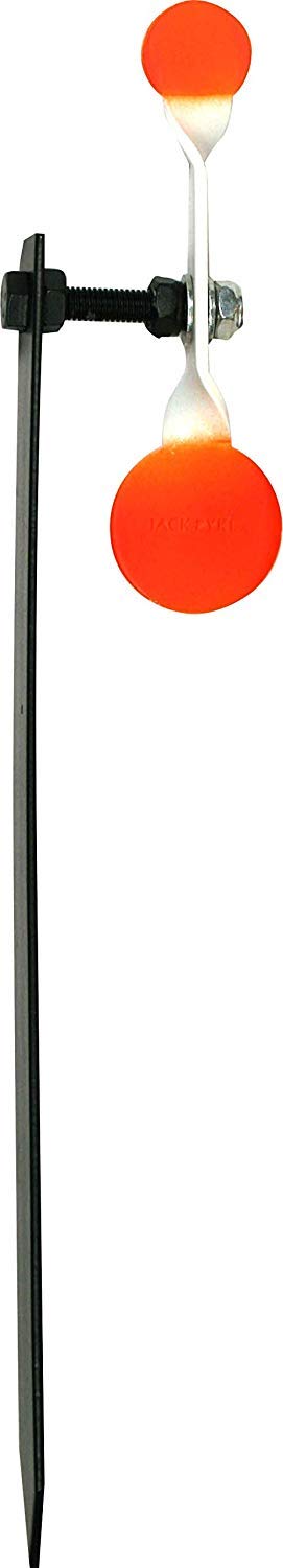 JACK PYKE Mini Spinner Shooting Targets Stake, Self-Resetting Air Rifle & Airsoft Steel Targets, Ground Stake Mountable – 2.5cm to 4cm Sizes for Practice & Accuracy Training