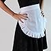 French Maid or Waitress Grayish-white Headband & Apron Costume Accessory Set