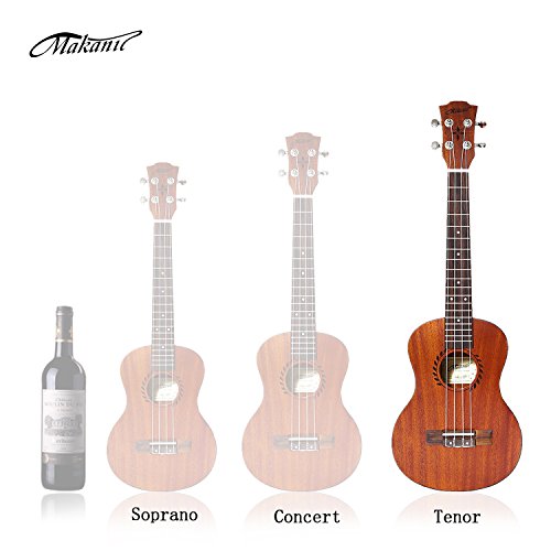 Makanu Tenor Ukulele 26 Inch Professional Ukulele Beginners with Gig bag - Matte Finish