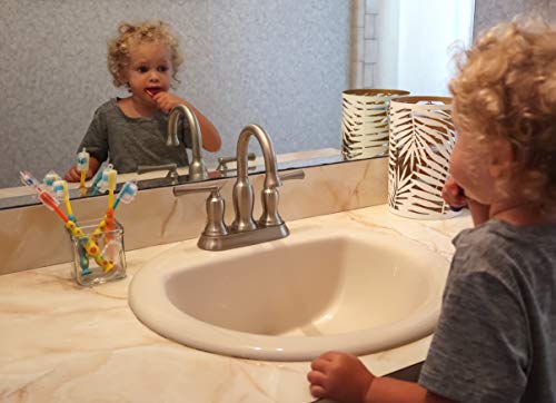 image for Stesa Kids Toothbrush - 5 Pack - Soft Bristles, BPA Free, Suction Cup 