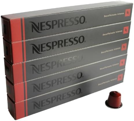 50 Nespresso OriginalLine Decaffeinated Capsules Variety, 50 Count (50 Decaf Intenso) - ''NOT compatible with Vertuoline''