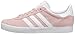 adidas Originals Unisex-Child Gazelle Sneaker, Icey Pink/White/Gold Metallic, 2