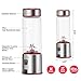 Portable Blender Glass, TOPQSC USB Rechargeable 5200mAh Personal Blender 15oz for Shakes with 2 Lids, Smoothies and Baby Food with Travel