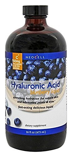 Neocell Laboratories Hyaluronic Acid, Blueberry Liquid, Pack of 2 - 16 oz (32 oz Total)