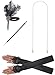 JustinCostume 1920s Accessories Headband Necklace Gloves Cigarette Holder (AS)