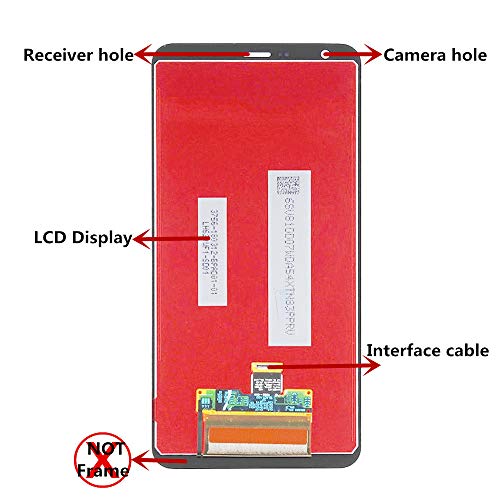 XR MARKET Compatible LG Stylo 4 Screen Replacement, LCD Display Touch Screen Digitizer Assembly Part for LG Q710 Q710AL Q710MS 6.2'',with Tools, Screen Protector(Black NO Frame)