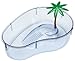 Lee's Turtle Lagoon, Kidney w/Plant, 12-Inch by 8-5/8-Inch by 3-Inch