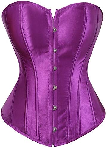 Amazon.com: Gold Corset Top Bustier Faux Leather Front Zipper