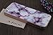Iphone SE Case, A-Focus Marble Design Sofr Gel TPU Cover Case and Tempered Glass Screen Protector for Iphone 5s/5/SE (Purple)