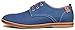 Kunsto Men's Canvas Oxford Shoes Lace up US Size 12 Blue