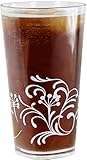 Corelle Coordinates by Reston Lloyd Boutique Cherish Acrylic Tumbler Glasses, 19-Ounce, Set of 6