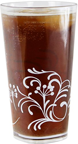 Corelle Coordinates Boutique Cherish Acrylic Tumbler Glasses, 19-Ounce, Set of 6