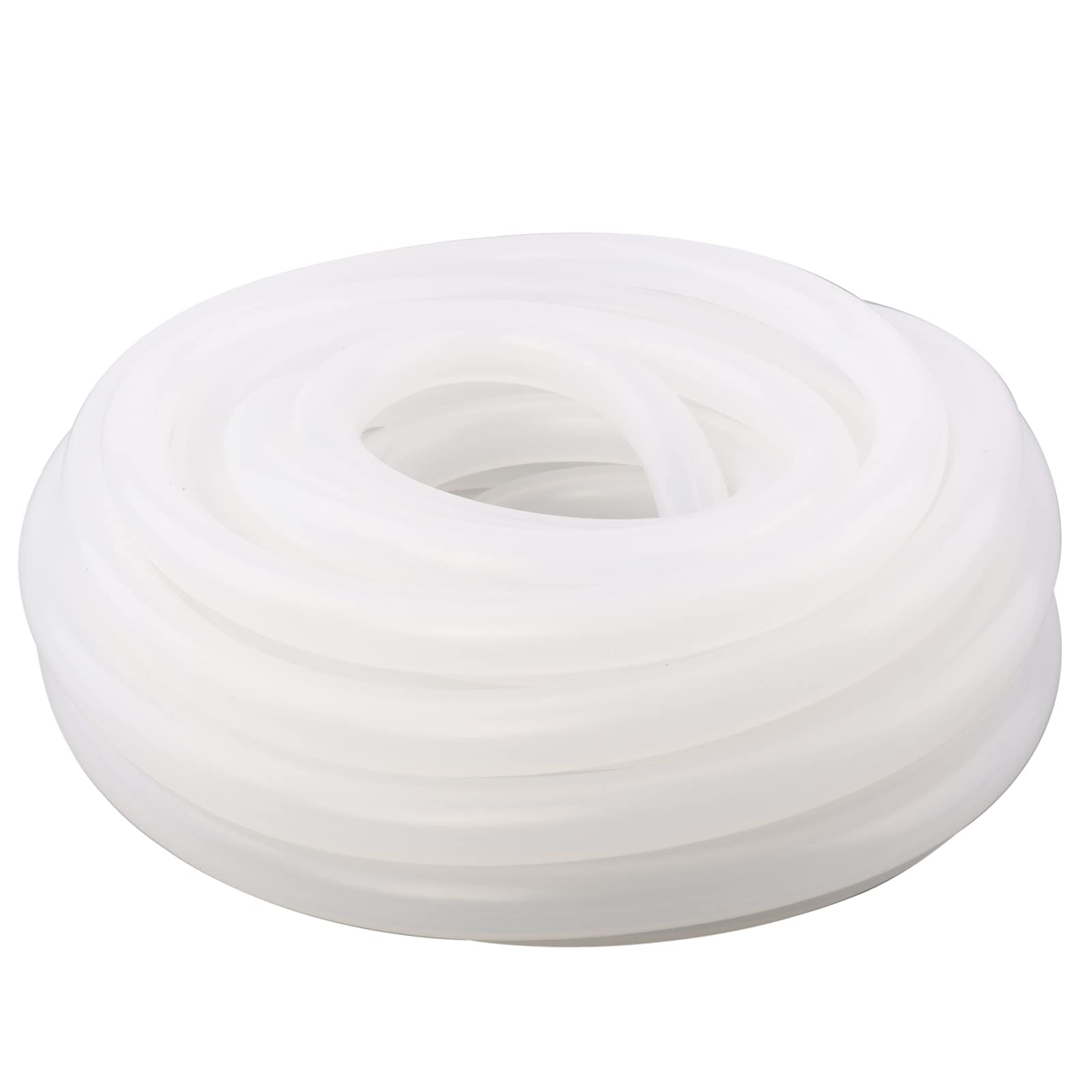 Photo 1 of DERPIPE Silicone Tubing – 3/8" ID 5/8" OD Food Grade Flexible Thick for Homebrewing Pump Transfer 8 Meters(26ft) Length