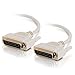 Legrand - C2G DB25 M/M RS232 Serial Extension Cable with Two Male DB25 Connectors, Beige PC Extension Cable, 6 Foot Serial Port Cable, 1 Count, C2G 02665