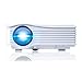 DeepLee DP36W LED LCD Mini Projector, Home Theater Video Projector with AV USB SD Card HDMI for Home Cinema Video Game Courtyard Movie Night Support PC Laptop PS3/PS4 Xbox Wii Projector - White