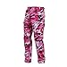 Rothco Color Camo Tactical BDU Pants - Rugged Outdoor Hiking Cargos Uniform Pant (US, Alpha, X-Small, Regular, Regular, Pink Camo)