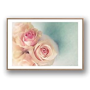 Framed Canvas Wall Art for Living Room, Bedroom Rose Flowers Canvas Prints for Modern Home Decoration Ready to Hang - 16"x24" inches