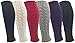 Leg Warmers for Women, 6 Pairs Knee High Cable Knit Warm Thermal Acrylic Winter Sleeve