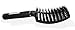 Boar Bristle Hair Brush: Nylon Detangling Pins and 100% Natural Boar Bristles for Hair Oil Distribution. Curved for Scalp Massage. Vented For Faster Drying.