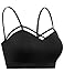 Womens Stretchy Seamless Geometric Bralette Peek-a-Boo Sports Bra
