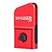 MANKER LAD 300 Lumen Micro Sized LED USB Rechargeable Keychain Flashlight With Cree XP-G3 LED / Nichia 219C LED + 2x Red Straw Hat LED for Everyday Carry (LAD XPG3 Red)