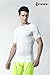 TSLA TM-R13-WHTZ_Medium Men's Short Sleeve T-Shirt Cool Dry Compression Baselayer R13