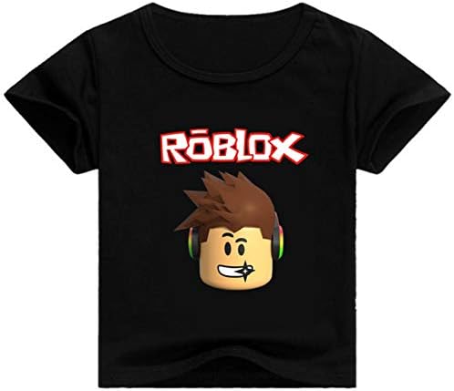 Vannie Children Cute Cartoon T-Shirt Kids' Red Nose Day Tee Cute Cartoon Shirt Breathable Top 100% Cotton 6 Colors for Boys Girls 3-8 Years