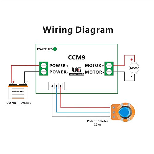 uniquegoods DC 12V - 24V (max) 3A DC Motor Speed ... 12 volt voltage regulator wiring 