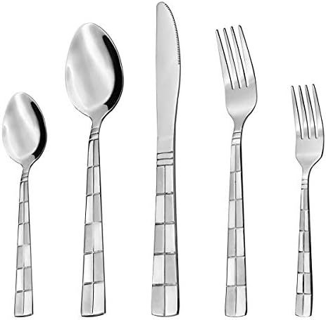 20 Piece Silverware Flatware Cutlery Set, 18/10 Stainless Steel Anti-Scald Utensils Service for 4 by Coindivi, Mirror Polished, Dishwasher Safe For Home Kitchen Hotel Restaurant