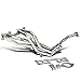 DNA Motoring HDS-ND2190-L4-LT Stainless Steel Exhaust Header Manifold