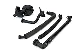 Crankcase Vent Valve Breather Hose Kit - 5 Piece Value Kit - Fits BMW E46, E39, E60 320i, 323i, 325, 325i, 325ci, 328i, 330i, 330ci, 330xi, 525i, 528i - PCV Crank Case Ventilation Oil Separator Hose