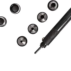 10 PC Interchangable Hollow Hole Punch Set with