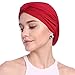 YI HENG MEI Women's Elegant Strench Pleated Wrap Muslim Turban Hat Chemo Cancer Cap