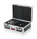 Gator Cases G-TOUR Road Case with Foam Drops for (15) Wired Microphones & Accessory Storage (G-TOUR M15)