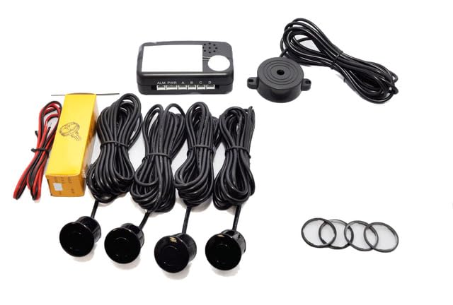 CISBO Parking Reversing Sensor Kit with 4 Sensors and Audio Buzzer SB336-4 Matt Black