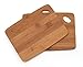 Lipper International 849 Bamboo Wood Thin Kitchen Cutting Boards with Oval Hole in Corner, Set of 2 Boards, 6" x 8" primary