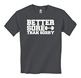 Better Sore Than Sorry - Swift Pigeon Apparel Lifting Mens T-Shirt