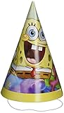 American Greetings 645416353168 SpongeBob SquarePants Party Hats, Party Supplies Novelty (8-Count)