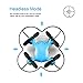 Virhuck Volar-360 Nano Drone (Suit for Experienced Flyer) 2.4 GHz 4.5 CH 6 AXIS GYRO Multicolor LED with Rolls and 3D Flips, Blue