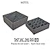 Polecasa Underwear and Bra Organizer- Grey- 2 Pack - Durable Linen Fabric with Thick Cardboard. Drawer Divider Organizers for Bras, Socks, Panties, Ties and Lingerie.